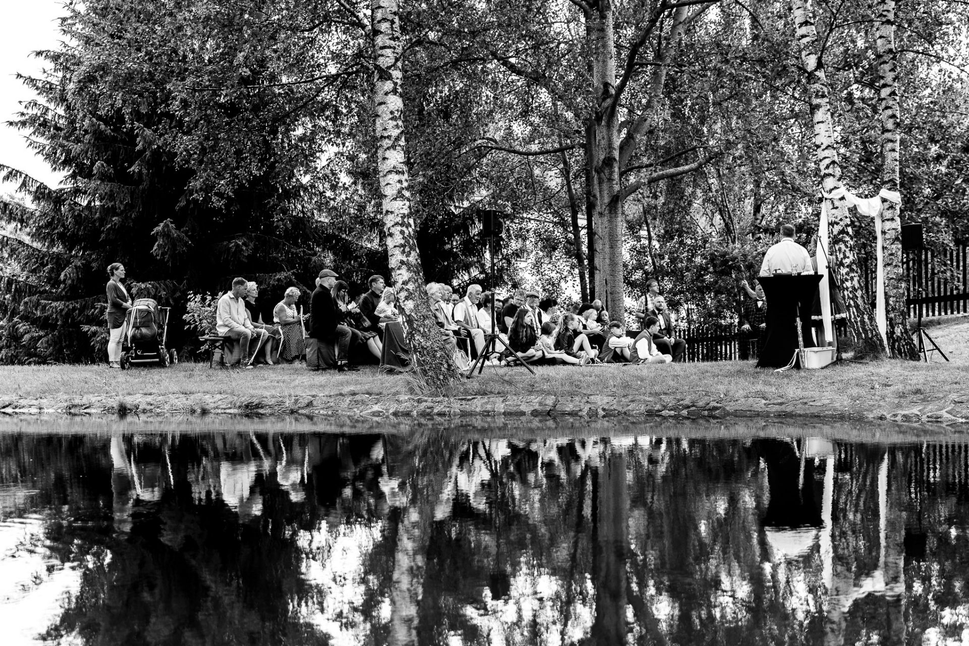 Hochzeitsfotograf Freiberg - Hochzeit am See